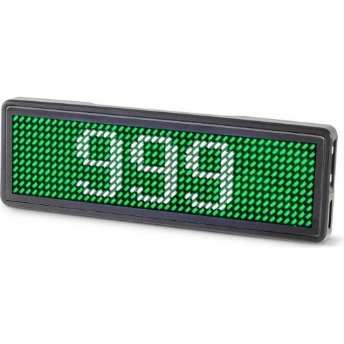 Электронный бейдж с зелёным дисплеем