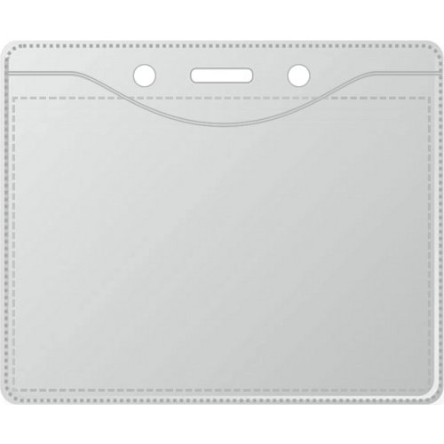 Пластиковый карман для бейджа – 95×78 мм